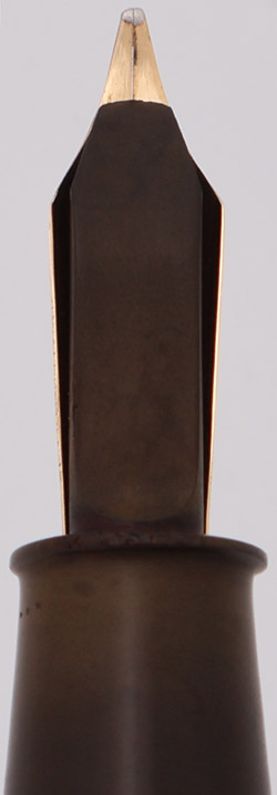 Conway Stewart 55 Fountain Pen (1940s) - Blue Marble, 14k Semi